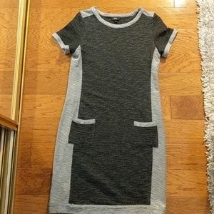 Mossimo grey marled midi dress S